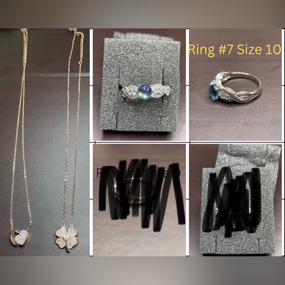 Assortment of rings, necklaces & earrings. All jewelry is brand new, never worn! - Picture 5 of 6